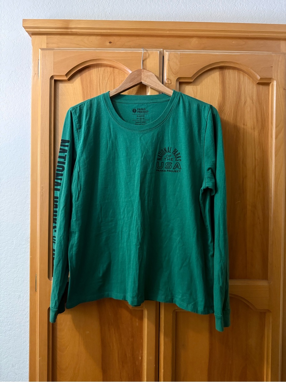 Parks Project Emerald Green Long Sleeve Logo Tee